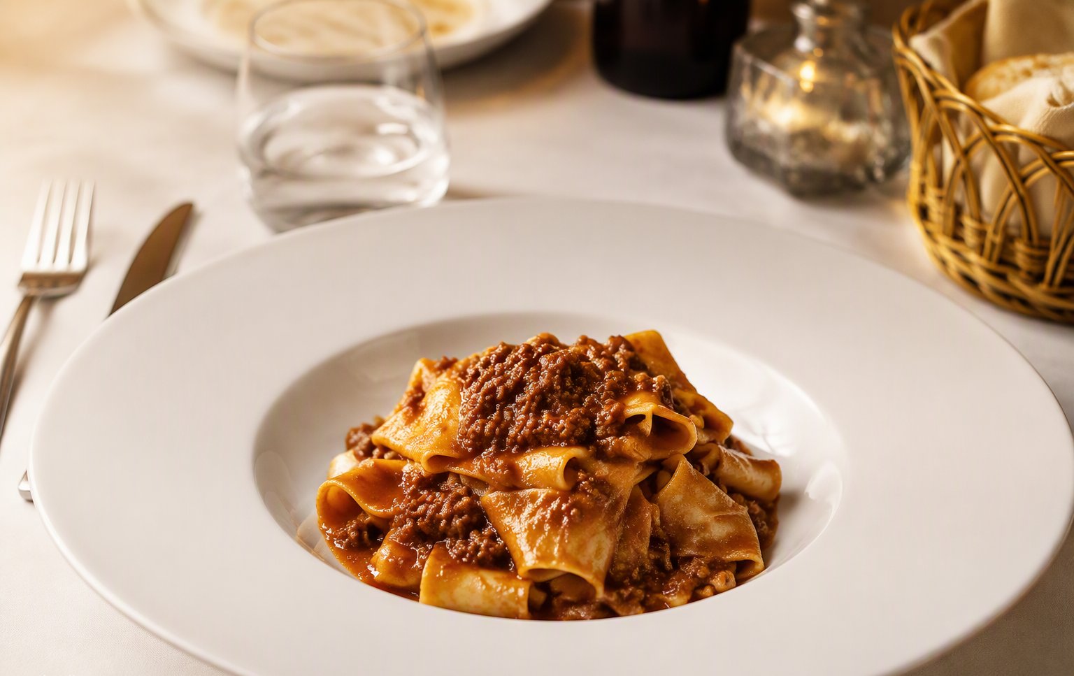 Le pappardelle al ragù